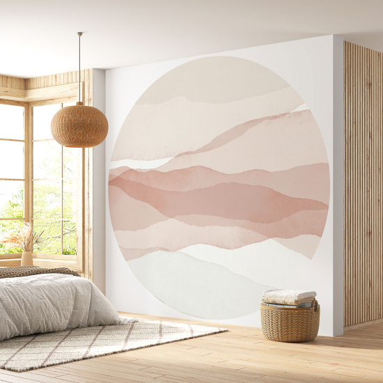 Round / Circle Wall Mural - Wallpaper - Design