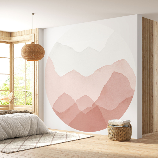 Round / Circle Wall Mural - Wallpaper - Design