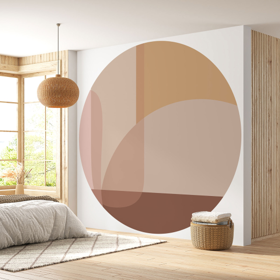 Round / Circle Wall Mural - Wallpaper - Design