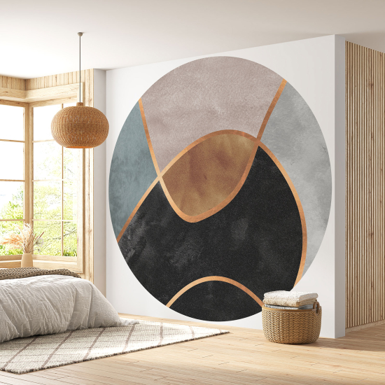 Round / Circle Wall Mural - Wallpaper - Design