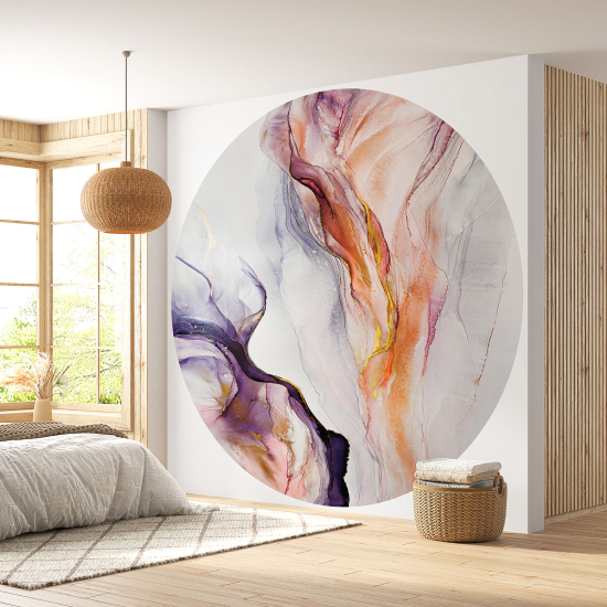 Round / Circle Wall Mural - Wallpaper - Design