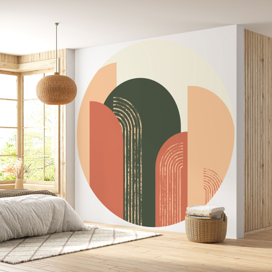 Round / Circle Wall Mural - Wallpaper - Design