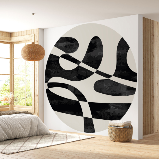 Round / Circle Wall Mural - Wallpaper - Design