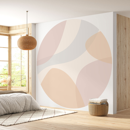 Round / Circle Wall Mural - Wallpaper - Design