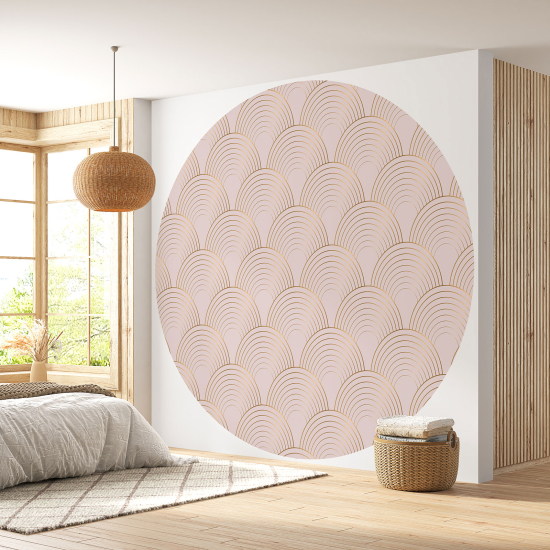 Round / Circle Wall Mural - Wallpaper - Elegant pattern