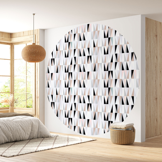 Round / Circle Wall Mural - Wallpaper - Geometric pattern