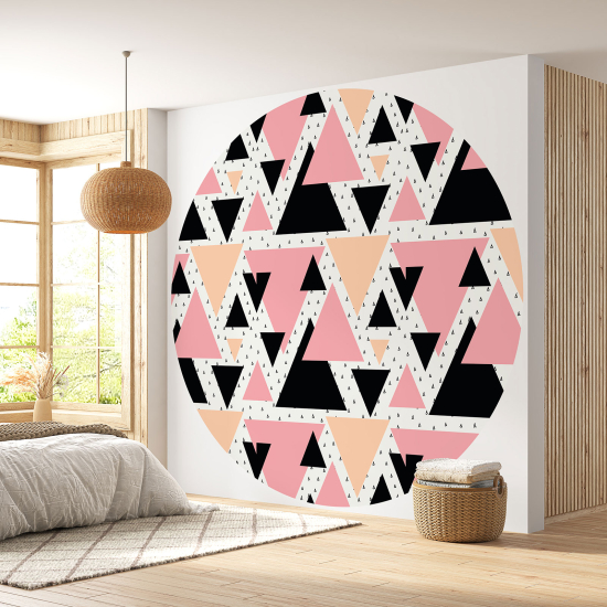 Round / Circle Wall Mural - Wallpaper - Geometric pattern