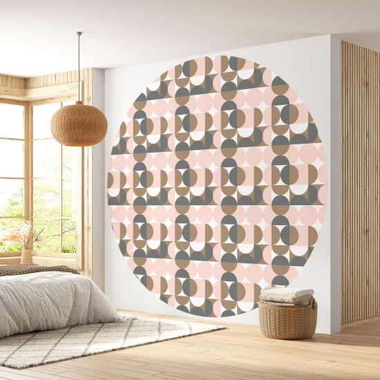 Round / Circle Wall Mural - Wallpaper - Geometric pattern