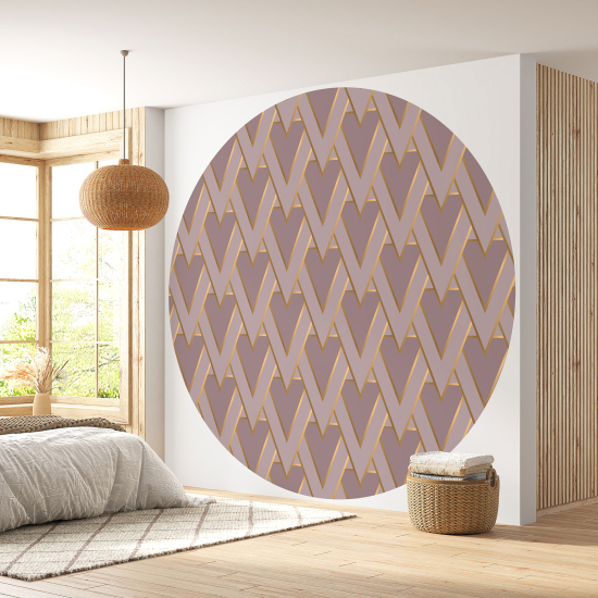 Round / Circle Wall Mural - Wallpaper - Geometric pattern