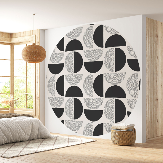 Round / Circle Wall Mural - Wallpaper - Geometric pattern