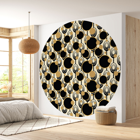 Round / Circle Wall Mural - Wallpaper - Geometric pattern