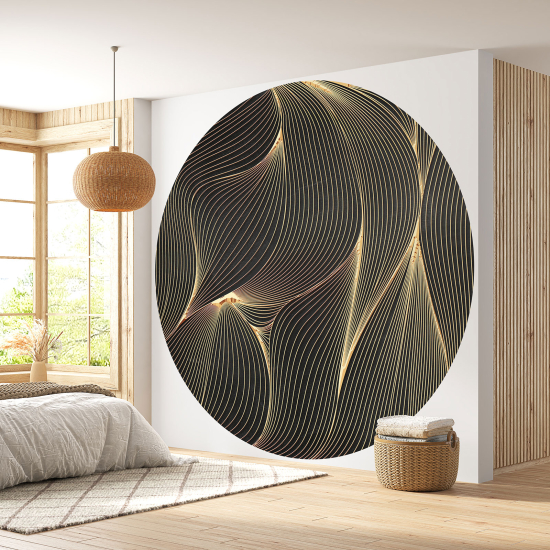 Round / Circle Wall Mural - Wallpaper - Geometric pattern