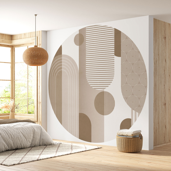 Round / Circle Wall Mural - Wallpaper - Geometric pattern