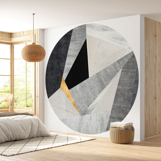 Round / Circle Wall Mural - Wallpaper - Geometric pattern