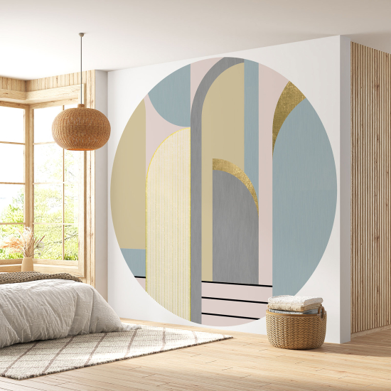 Round / Circle Wall Mural - Wallpaper - Geometric pattern