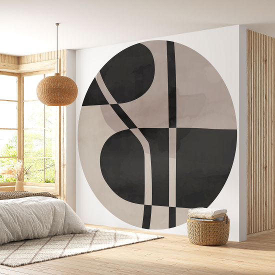 Round / Circle Wall Mural - Wallpaper - Geometric pattern