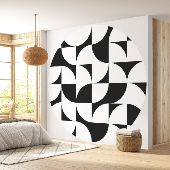 Round / Circle Wall Mural - Wallpaper - Geometric pattern