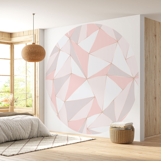 Round / Circle Wall Mural - Wallpaper - Geometric pattern