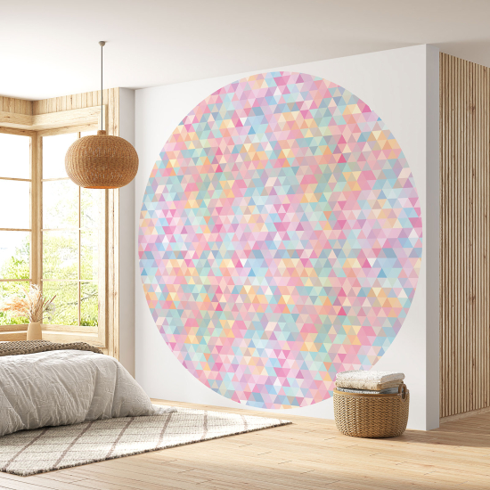 Round / Circle Wall Mural - Wallpaper - Mosaic