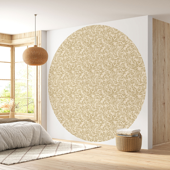 Round / Circle Wall Mural - Wallpaper - Oriental pattern