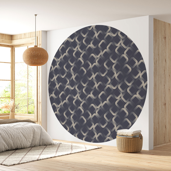 Round / Circle Wall Mural - Wallpaper - Pattern design