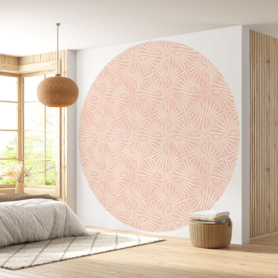 Round / Circle Wall Mural - Wallpaper - Pattern Design