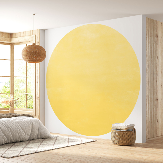 Round / Circle Wall Mural - Wallpaper - Trendy Color