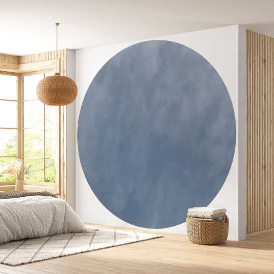 Round / Circle Wall Mural - Wallpaper - Trendy Color