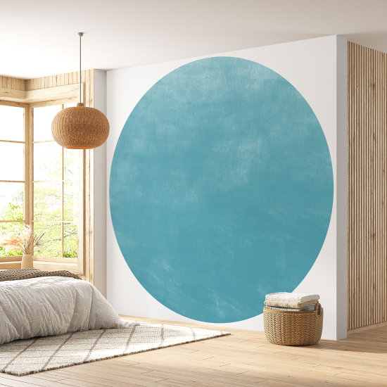 Round / Circle Wall Mural - Wallpaper - Trendy Color