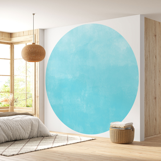 Round / Circle Wall Mural - Wallpaper - Trendy Color