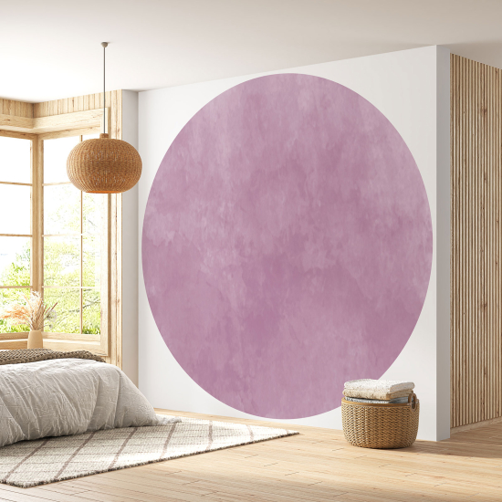 Round / Circle Wall Mural - Wallpaper - Trendy Color