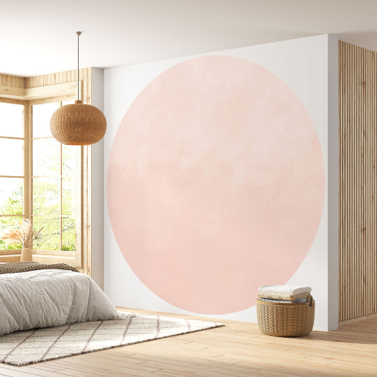 Round / Circle Wall Mural - Wallpaper - Trendy Color