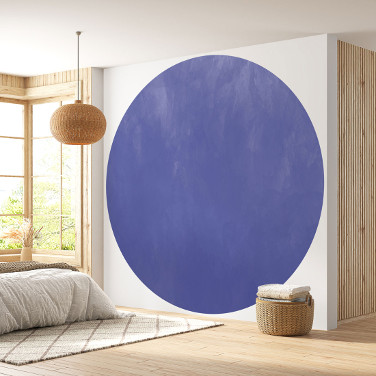 Round / Circle Wall Mural - Wallpaper - Trendy Color