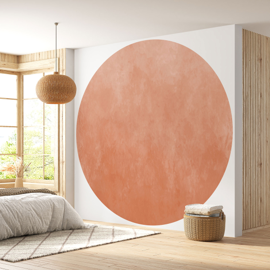 Round / Circle Wall Mural - Wallpaper - Trendy Color