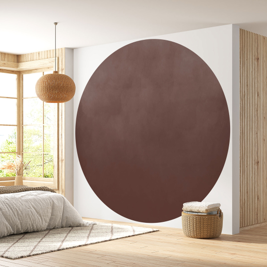 Round / Circle Wall Mural - Wallpaper - Trendy Color