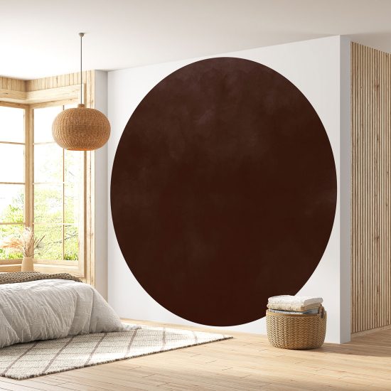 Round / Circle Wall Mural - Wallpaper - Trendy Color