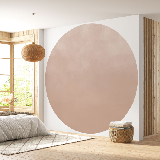 Round / Circle Wall Mural - Wallpaper - Trendy Color