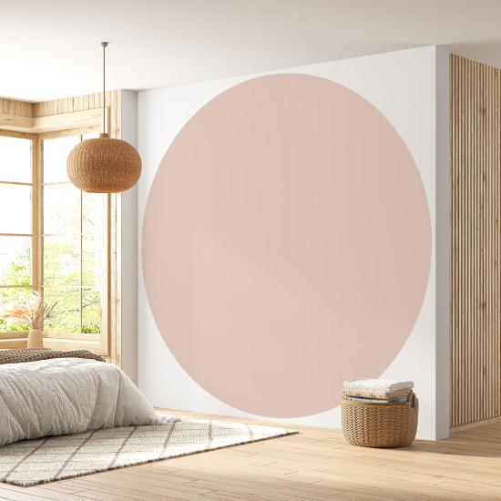 Round / Circle Wall Mural - Wallpaper - Trendy Color