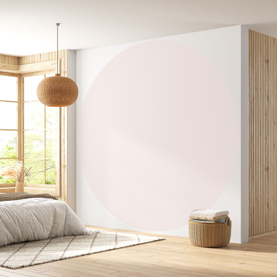 Round / Circle Wall Mural - Wallpaper - Trendy Color