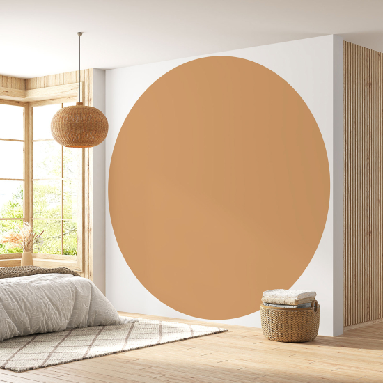 Round / Circle Wall Mural - Wallpaper - Trendy Color