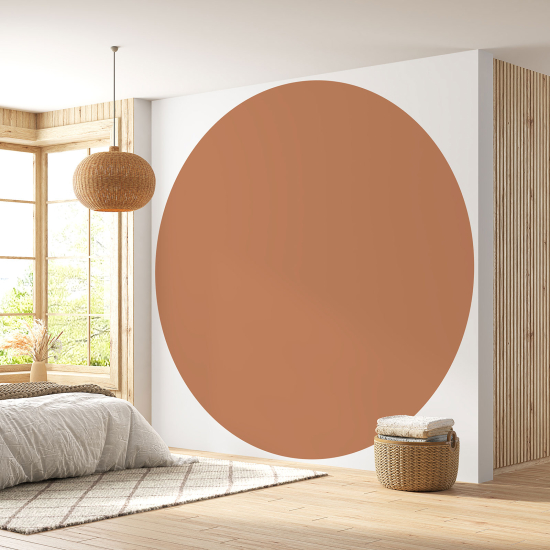 Round / Circle Wall Mural - Wallpaper - Trendy Color