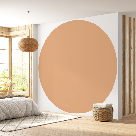 Round / Circle Wall Mural - Wallpaper - Trendy Color