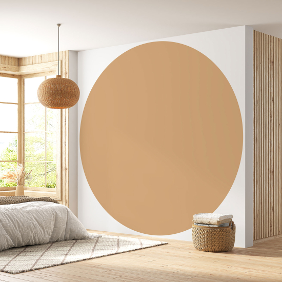 Round / Circle Wall Mural - Wallpaper - Trendy Color