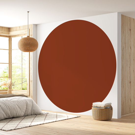 Round / Circle Wall Mural - Wallpaper - Trendy Color