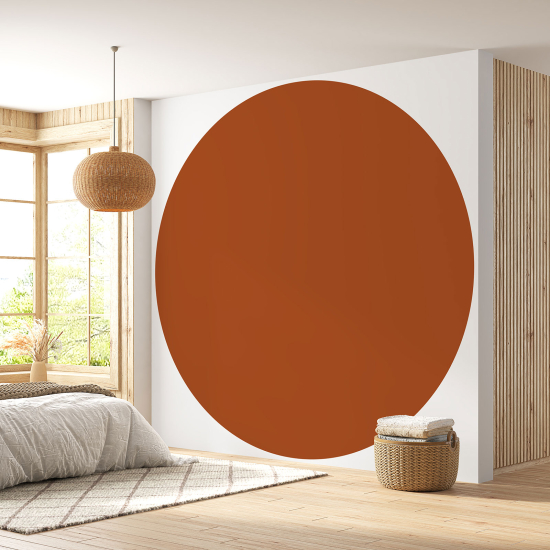 Round / Circle Wall Mural - Wallpaper - Trendy Color