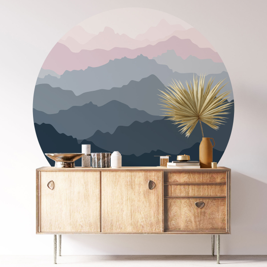 Round / Circle Wall Sticker - Abstract