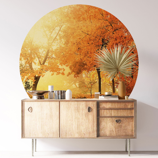 Round / Circle Wall Sticker - Autumn