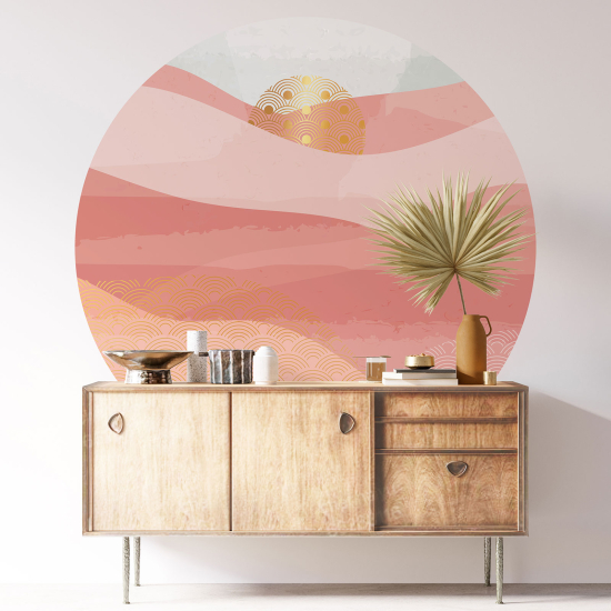 Round / Circle Wall Sticker - Boho