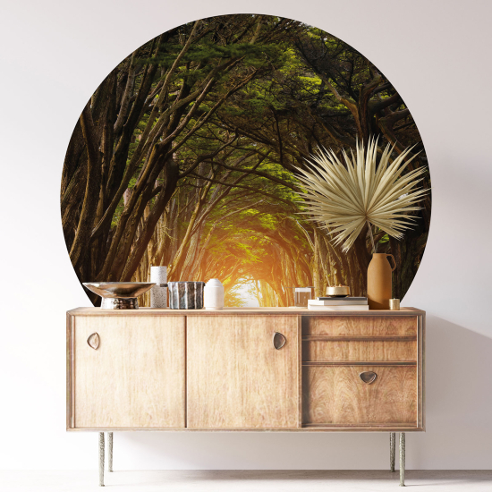 Round / Circle Wall Sticker - Forest