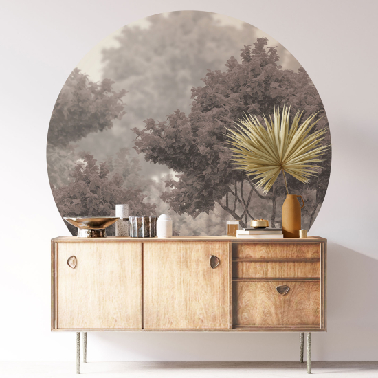 Round / Circle Wall Sticker - Forest